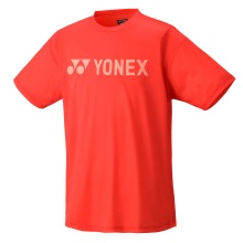 Yonex Training T-shirt Practice Logo YM0046 (100% Polyester) 2024 red Men